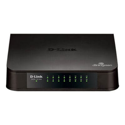 D-Link DES-1016A 16-Port Unmanaged Fast Ethernet Desktop/Rackmount Switch