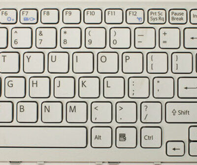 Sony VPC-EL Laptop Keyboard US Layout White