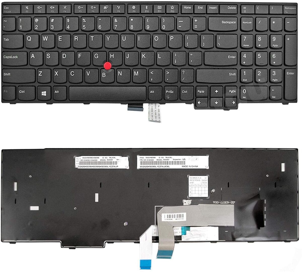 Lenovo Thinkpad E570 E575 E570C US Layout Laptop Keyboard