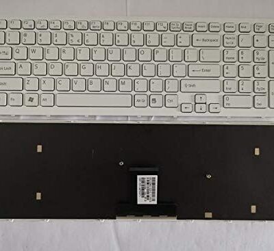 Sony Vaio VPC-EB Laptop Keyboard US Layout White