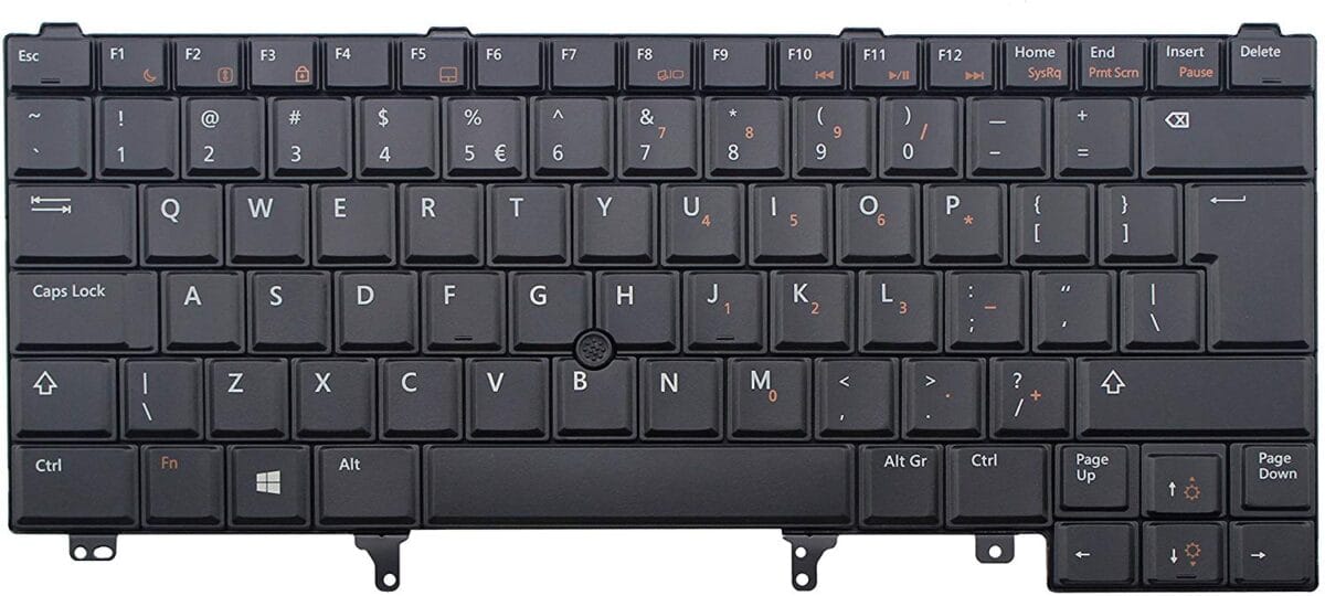 Dell Latitude E5420 E5430 E6220 E6230 E6330 E6320 E6420 E6430 Laptop Keyboard BLACK Non-Backlit